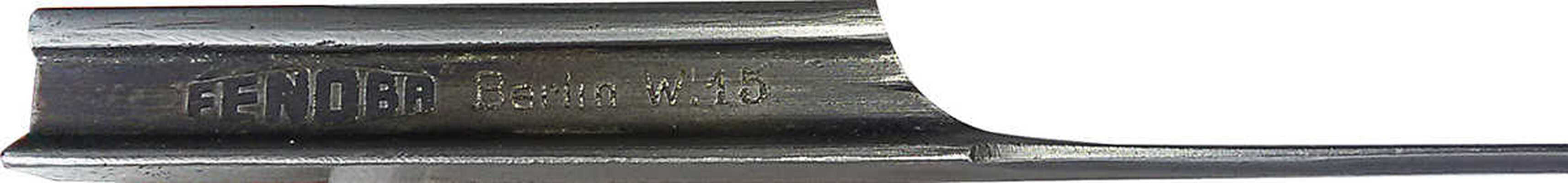 Нож для разрезания бумаг, выполненный в виде фрагмента рельса